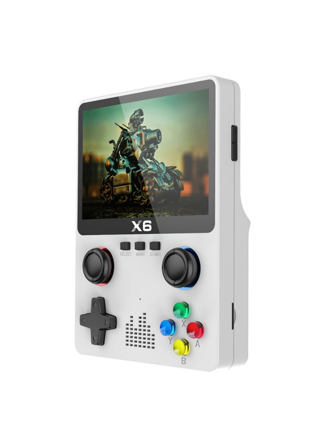 X6 Handheld Game Console Dual Rocker PSP Large Screen Game Console GBA Arcade Simulator 10,000 HD Games-Model:X6 Transparent Black