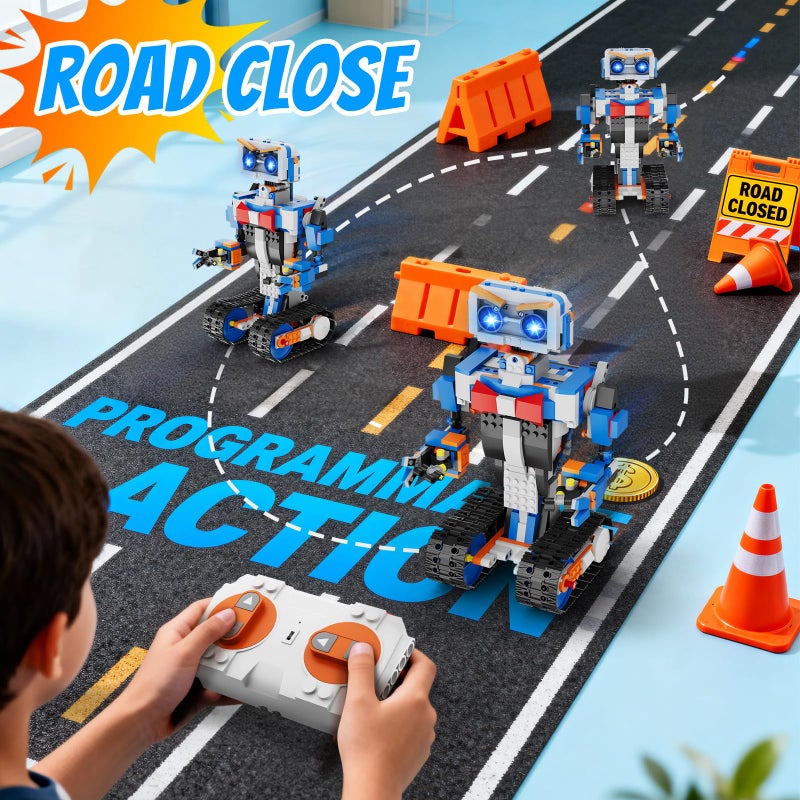 okk Robot Building Toys for Boys, STEM Projects for Kids Ages 8-12, Remote & APP Controlled Engineering Learning Educational Coding DIY Building Kit Rechargeable Robot Toy Gifts for Girls - Image 2