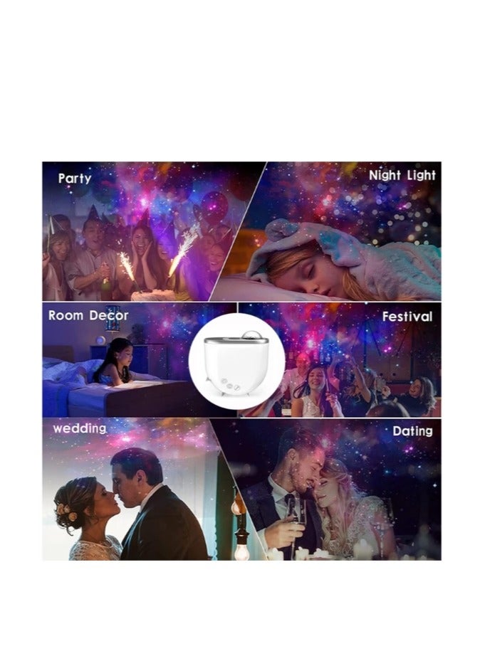 Aurora Borealis Starry Sky Light Laser Starry Sky Projection Light Atmosphere Light Galaxy Aurora Projector Starry Sky Projector 3 In 1 Led Northern Lights Star Projector Lamp 6 White Noise Starry Moon Light With Bluetooth Speaker For Adult Kids Gift