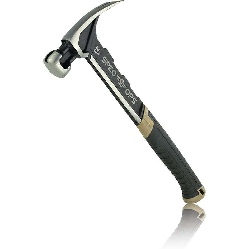 Spec-Ops Tools Framing Hammer, 22 oz, Rip Claw, Smooth Face, Shock-Absorbing Grip, 3% Donated to Veterans - Image 1