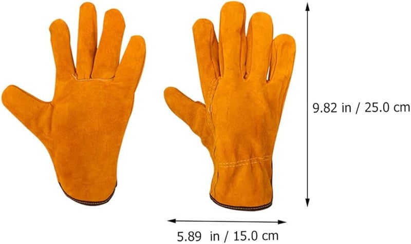Premium Cowhide Welding Gloves Heat Resistant Protective Work Gloves for Construction Workshop Safety - Image 3