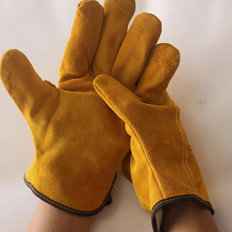 Premium Cowhide Welding Gloves Heat Resistant Protective Work Gloves for Construction Workshop Safety - Image 5