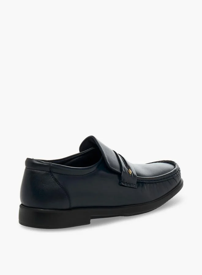 Pinosos Navy Men Slip-On Genuine Leather Loafers for Men | Best Price UAE