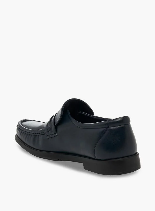 Pinosos Navy Men Slip-On Genuine Leather Loafers for Men | Best Price UAE