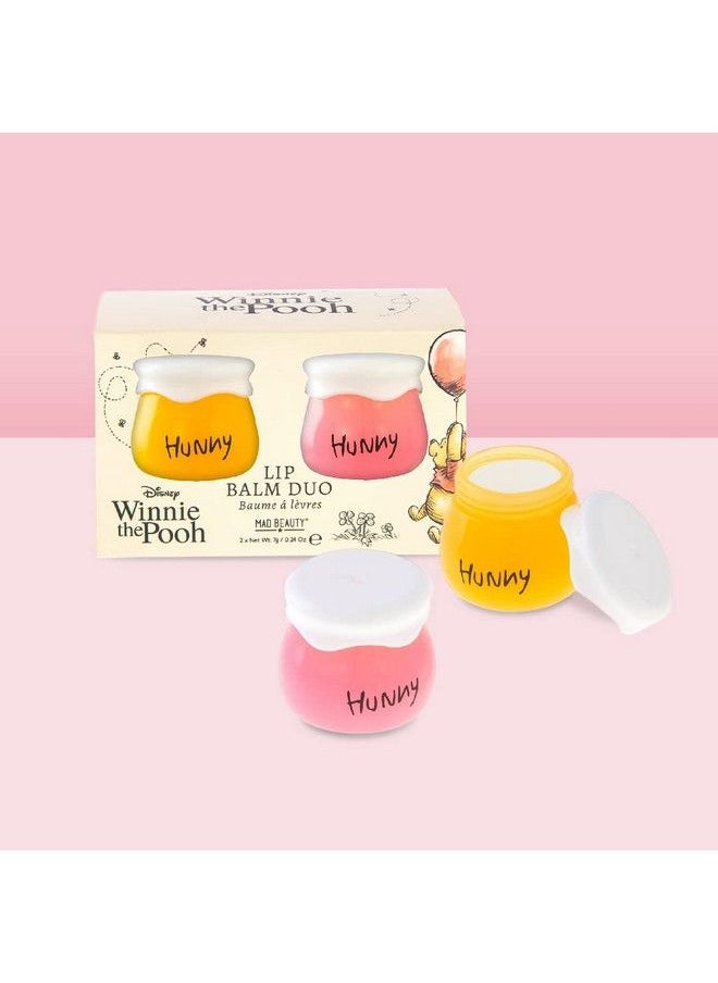 Mad Beauty - Disney Winnie The Pooh Hunny Honeypot Lip Balm Duo Vanilla & Honey Lip Balms Keep By Your Side Like Pooh & His Hunny Honeypot Scented Fragranced Great Gift - Image 1