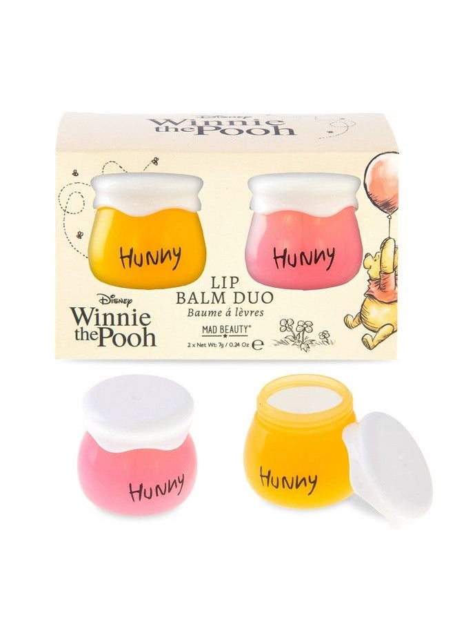 Mad Beauty - Disney Winnie The Pooh Hunny Honeypot Lip Balm Duo Vanilla & Honey Lip Balms Keep By Your Side Like Pooh & His Hunny Honeypot Scented Fragranced Great Gift - Image 1
