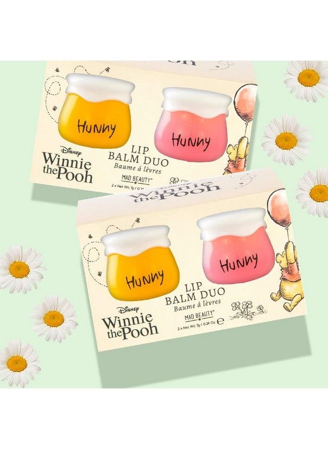 Mad Beauty - Disney Winnie The Pooh Hunny Honeypot Lip Balm Duo Vanilla & Honey Lip Balms Keep By Your Side Like Pooh & His Hunny Honeypot Scented Fragranced Great Gift - Image 1