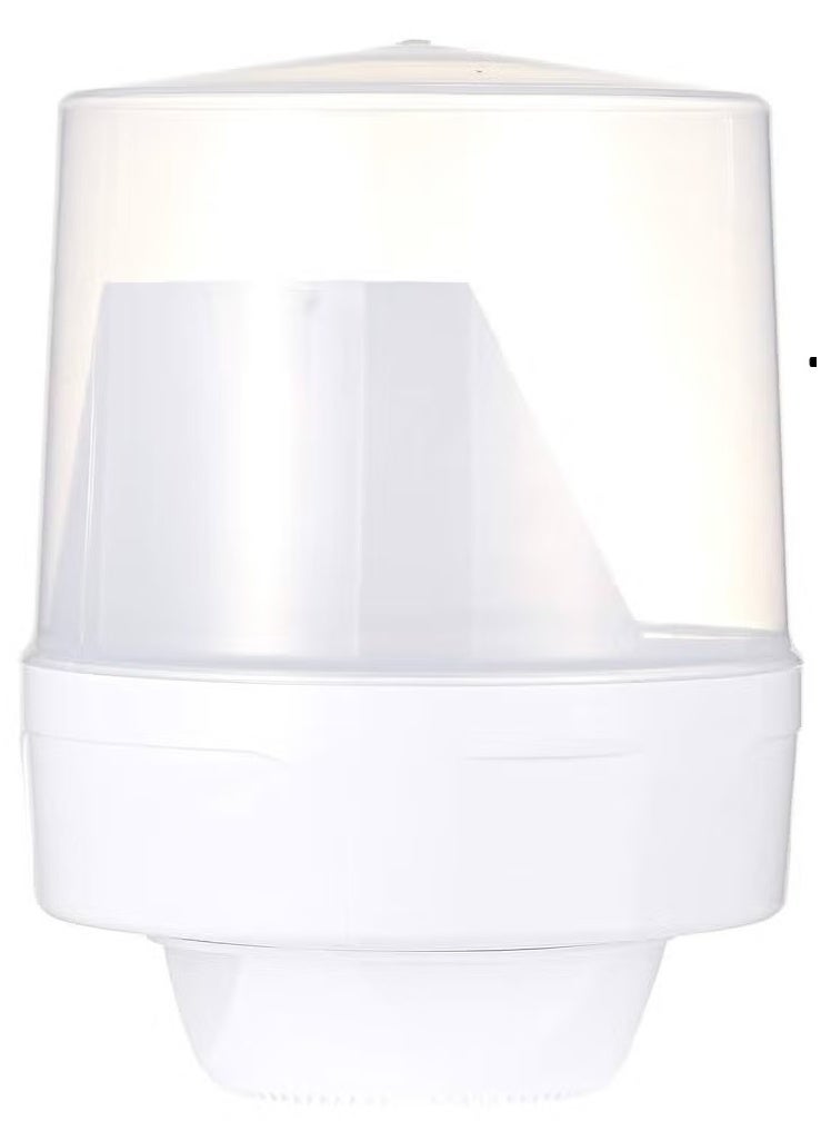 Wall-mounted plastic roll tissue dispenser with Maxi Rolls Towel White 300 M - Image 2