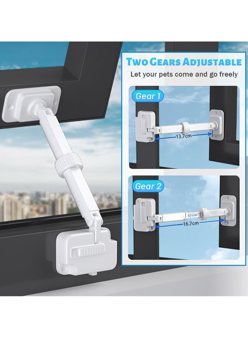 Window Restrictor, Child Safety Window Restrictor Adjustable Window Restrictor for Aluminum, Wooden and Metal Window Frames for Toddlers  Pets Safety - Image 5