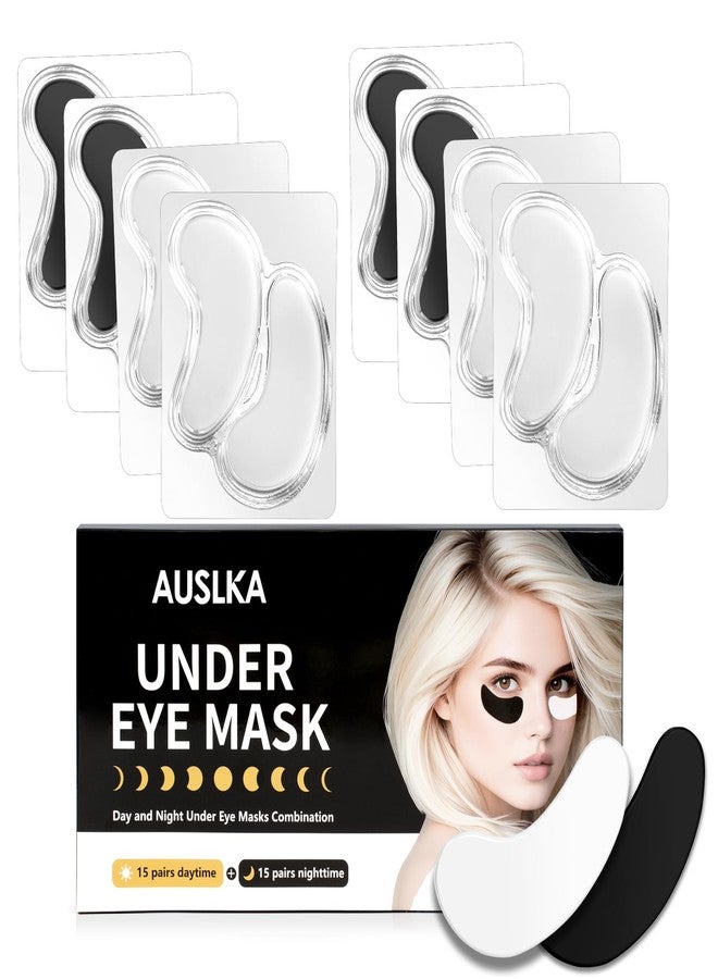 AUSLKA Under Eye Patches (30 Pairs), Caffeine Eye Mask for Puffy Eyes, Collagen Eye Masks Anti-Dark Circles-Undereye Bags and Wrinkles, Birthday Gift for Men Women, Vegan and Cruelty-Free - Image 1