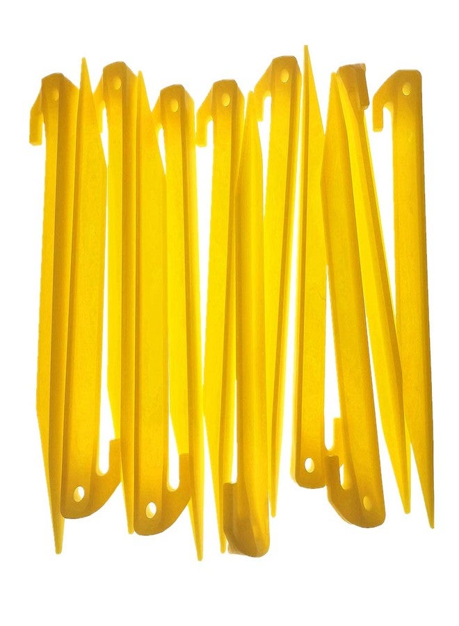 MUDOR 12 Inch Plastic Tent Stakes -24 pcs Heavy Duty and Larger Durable Tent Pegs Spike Hook for Campings Outdoor and Garden Lawn, Sturdy Canopy Stakes Accessories Suitable for Sand Beach Woods - Image 5