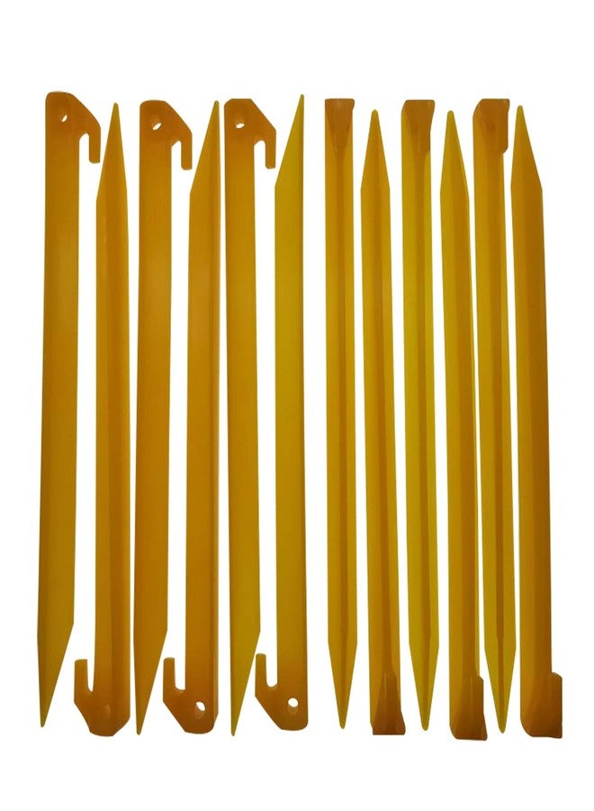 MUDOR 12 Inch Plastic Tent Stakes -24 pcs Heavy Duty and Larger Durable Tent Pegs Spike Hook for Campings Outdoor and Garden Lawn, Sturdy Canopy Stakes Accessories Suitable for Sand Beach Woods - Image 3
