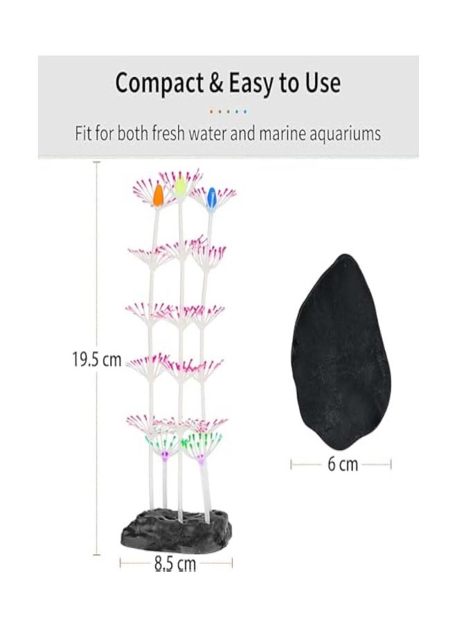 Generic Glowing Aquarium Coral Decoration, 1 Piece Artificial Silicone Plant for Fish Tank, Vibrant Underwater Landscape Ornament, Ideal for Aquatic Environments  - Image 5