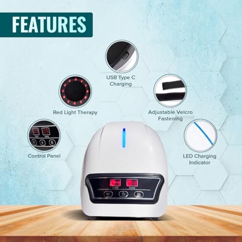Q Devices Knee Massager with Heat & Vibration - Wireless Infrared Joint Relief for Arthritis - 9 Heat Levels & 9 Vibration Modes - LED Display Air Compression Knee Wrap for Injury Recovery. - Image 2