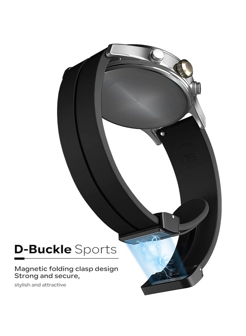 Magnetic Watch Band 16mm 18mm 19mm 20mm 22mm  Soft Silicone Sport Watch Band for Men Women - Image 2