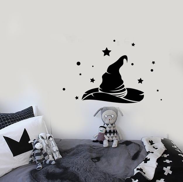 SnappySticker Wizard Wizard Witch Hat StickersDecorative Wall Sticker for LivingOfficeBedroom - Image 1