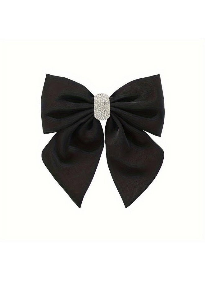 YouBella YouBella Jewellery for Women Stylish Bow Shaped Hair Clip Hair Accessories for Women and Girls (Black)  - Image 1