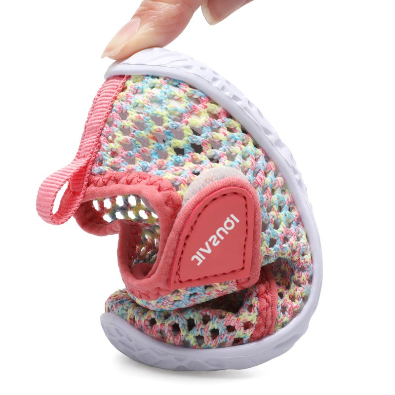 JIASUQI Baby Girls Boys Outdoor Beach Walking Skin Water Shoes Socks Mesh Colorful 18-24 Months - Image 5