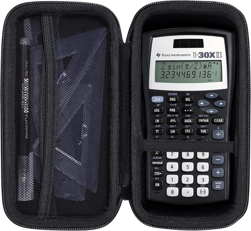 Khanka حافظة لآلة حاسبة هندسية وعلمية من Texas Instruments TI-30Xa / TI BA II Plus / TI-30XIIS / TI-30XS MultiView / TI-36X Pro، حافظة فقط (أسود) - Image 1