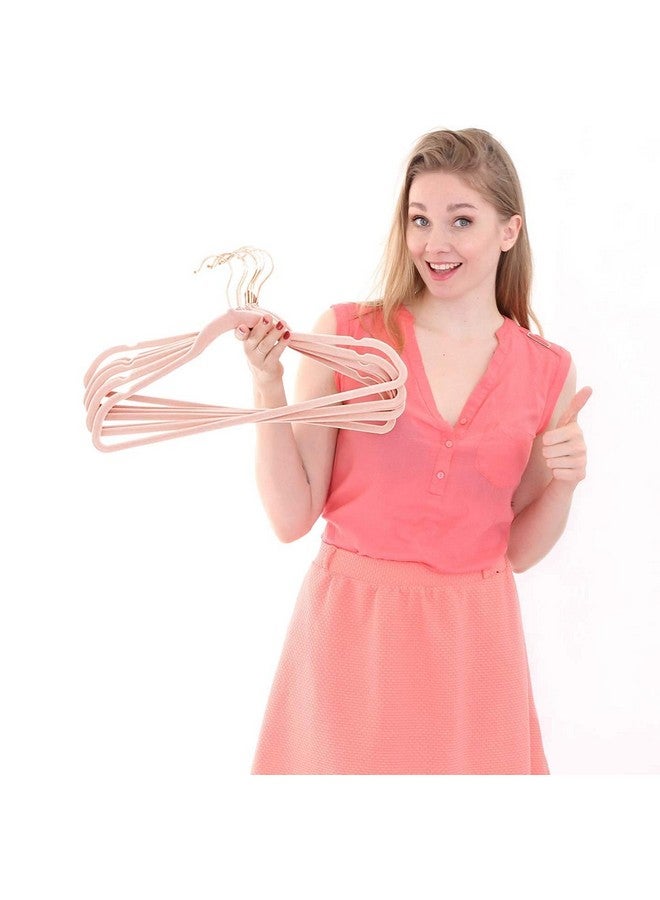 Golden Bird Golden Bird - Non-Slip Velvet Hangers Premium Suit Hangers Ultra Thin Space Saving 360 Degree Swivel Hook Clothes Hangers Velvet for Suits,Coats,Jackets,Pants,Dress,Sarees Pack of 40  - Image 5