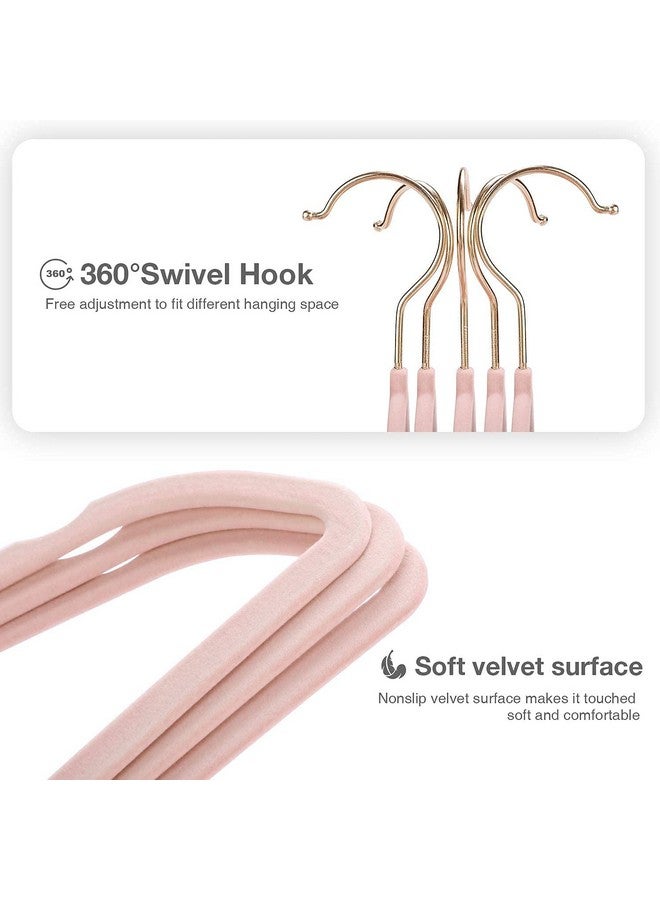 Golden Bird Golden Bird - Non-Slip Velvet Hangers Premium Suit Hangers Ultra Thin Space Saving 360 Degree Swivel Hook Clothes Hangers Velvet for Suits,Coats,Jackets,Pants,Dress,Sarees Pack of 40  - Image 4