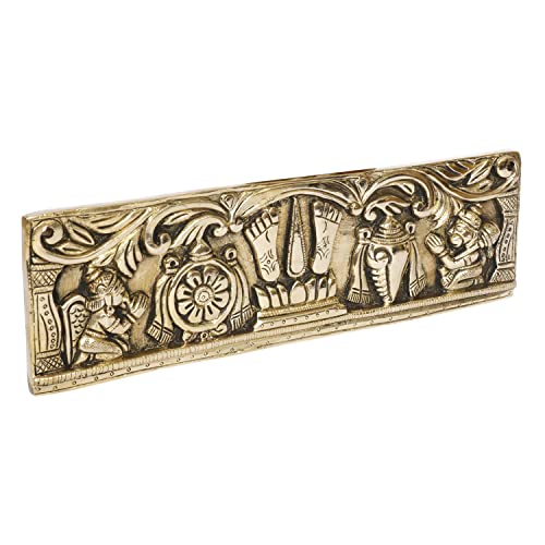 ARTVARKO Brass Tirupati Balaji Shankh Chakra Namah Garuda and Hanuman Door/Wall Hanging for Home,Office,Temple, Room Entrance Showpiece. - Image 2