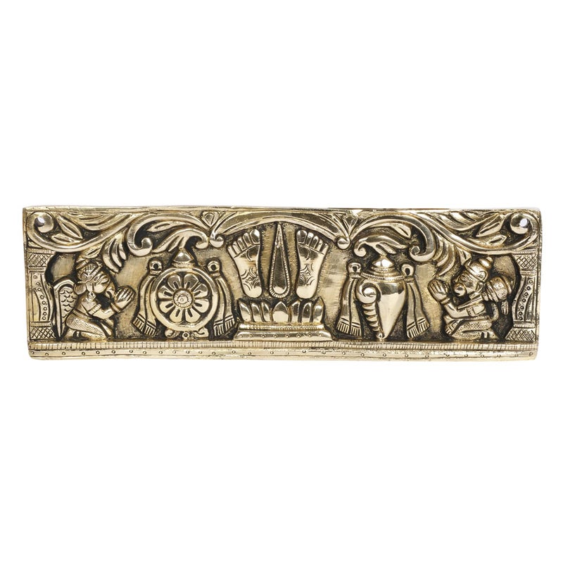 ARTVARKO Brass Tirupati Balaji Shankh Chakra Namah Garuda and Hanuman Door/Wall Hanging for Home,Office,Temple, Room Entrance Showpiece. - Image 5