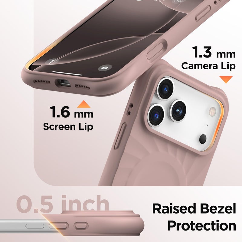 COFFKER for iPhone 17 Pro Max Case, Compatible with MagSafe, Screen Protector +[Integrated Silicone Camera Control Button], Shockproof Protective Magnetic Case for iPhone 17 Pro Max 6.9", Dune Brown - Image 4