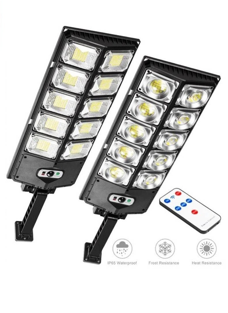 ELTRAZONE 5 Bulb Solar Street Lights Outdoor – Dusk to Dawn Flood Lights with Remote Control, Waterproof, Energy-Efficient, for Garden, Yard, Garage, Pathway, Street Lighting  - Image 2