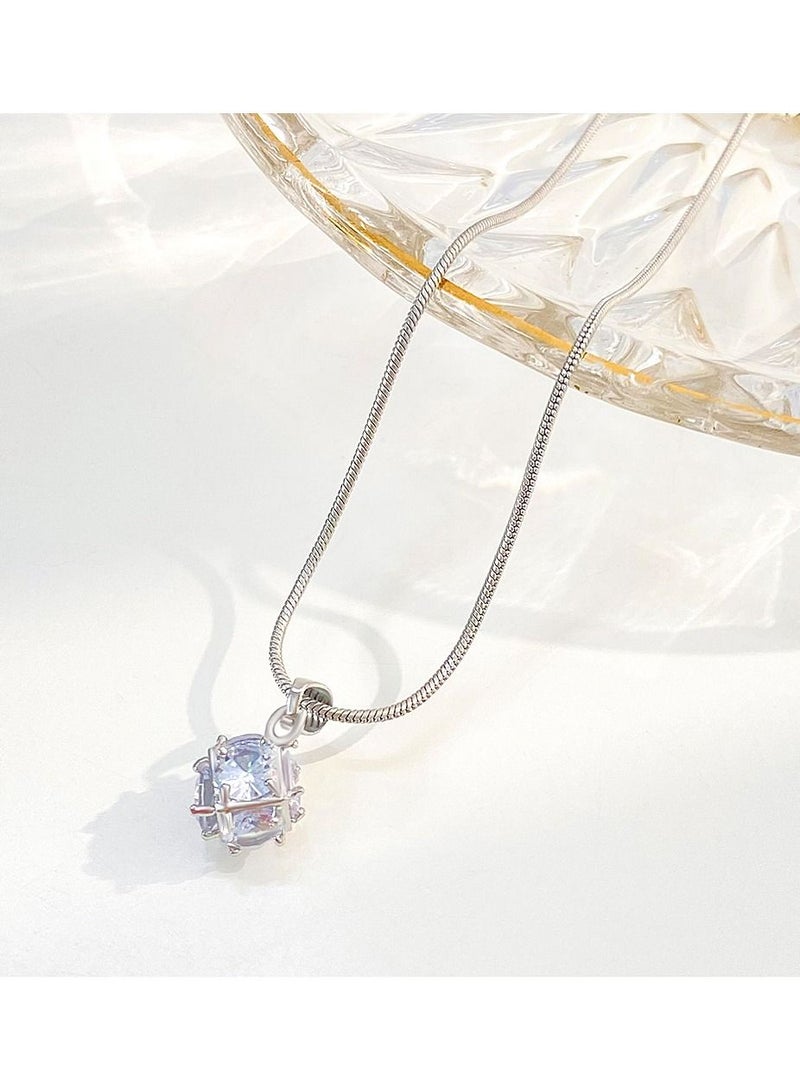 ساتينور قلادة مكعب مربعة من الزركون - Image 2