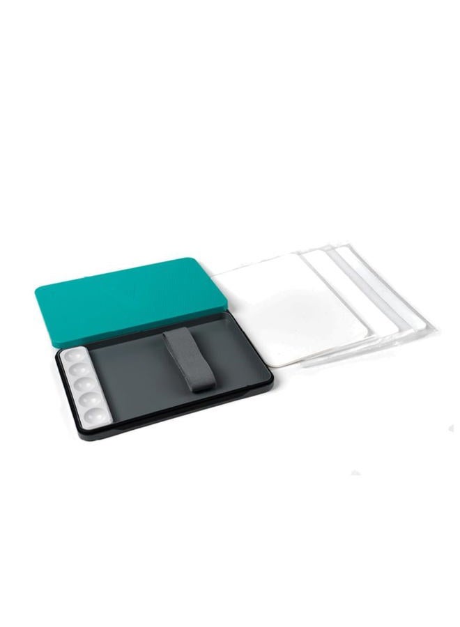 Vallejo Wet Palette Pro Pinter Size for Miniature and Acrylic Painting Bundle, Includes 2 Hydration Sponge, 30 Moisture Paper and a Well Palette - Keeps Your Acrylic Paint Wet - Image 2