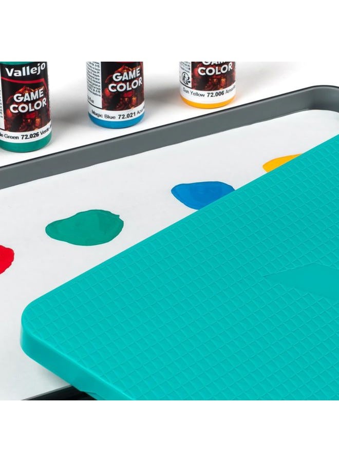 Vallejo Wet Palette Pro Pinter Size for Miniature and Acrylic Painting Bundle, Includes 2 Hydration Sponge, 30 Moisture Paper and a Well Palette - Keeps Your Acrylic Paint Wet - Image 5