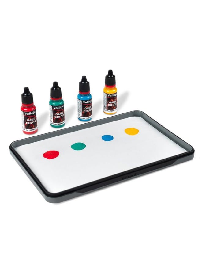Vallejo Wet Palette Pro Pinter Size for Miniature and Acrylic Painting Bundle, Includes 2 Hydration Sponge, 30 Moisture Paper and a Well Palette - Keeps Your Acrylic Paint Wet - Image 4