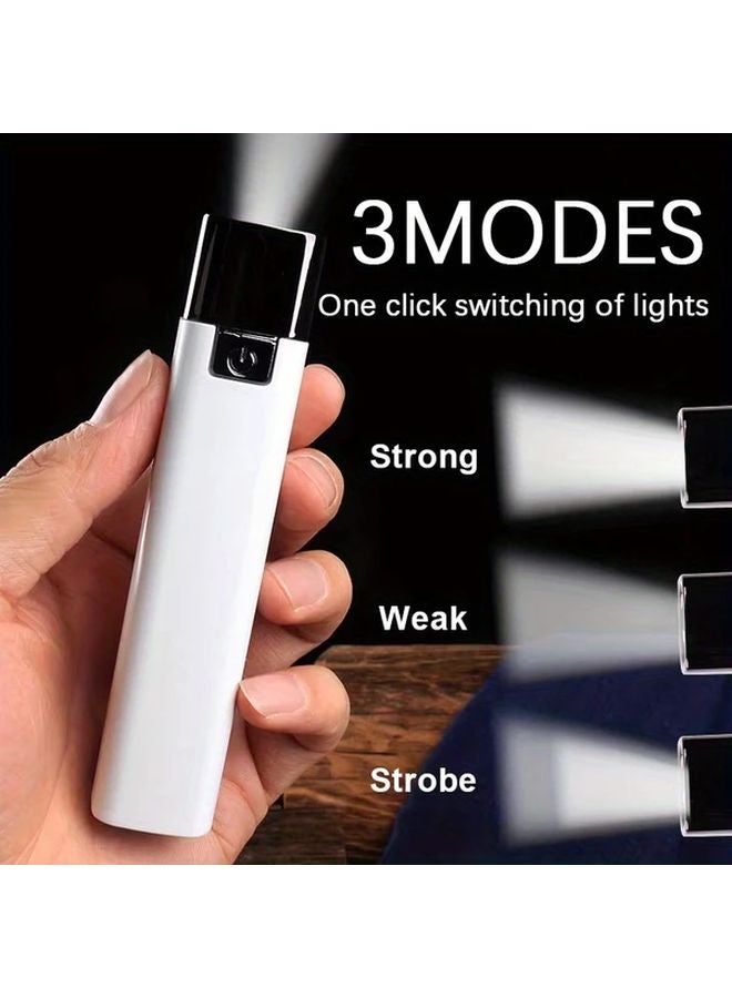 USB C Rechargeable Mini Flashlight Black 3 Modes Portable Torch For Emergency Camping Car - Image 3