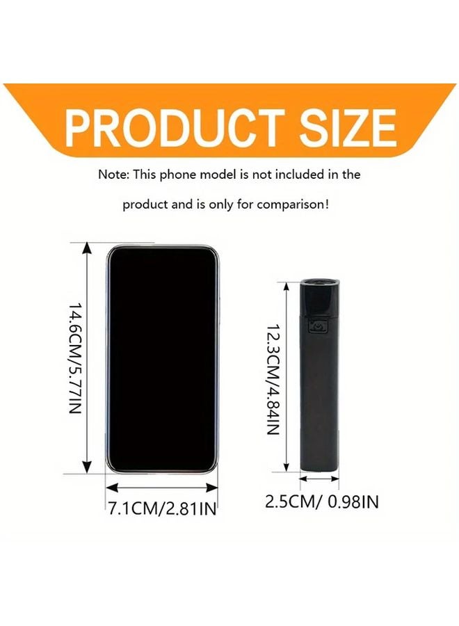 USB C Rechargeable Mini Flashlight Black 3 Modes Portable Torch For Emergency Camping Car - Image 4