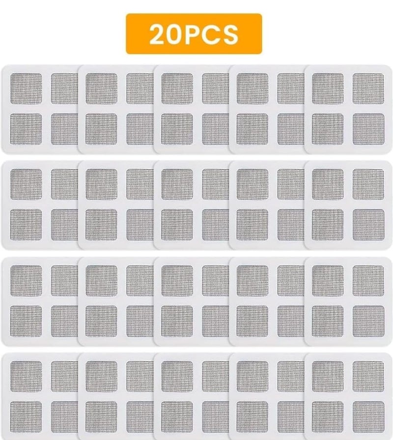 MOODY SPARK Moody Spark Disposable Shower Drain Cover Hair Catcher Shower Drain Mesh Stickers Bathroom Laundry Bathtub Kitchen Shower Drain Floor Sink Strainer Filter Mesh20Pcs  - Image 2