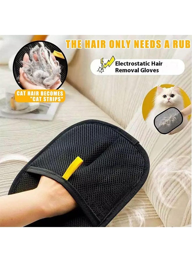 1Pcs Pet Hair Removal Glove for Cats Dogs Upgrade Efficient Grooming Gloves for Pet Hair Reusable Cat Dog Hair Remover for Couch, Furniture, Carpet, Curtain - Image 3