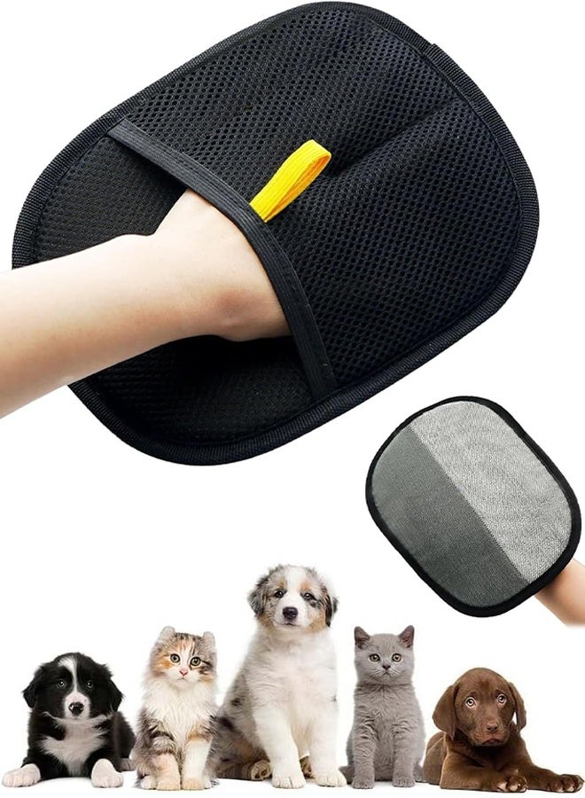 1Pcs Pet Hair Removal Glove for Cats Dogs Upgrade Efficient Grooming Gloves for Pet Hair Reusable Cat Dog Hair Remover for Couch, Furniture, Carpet, Curtain - Image 1