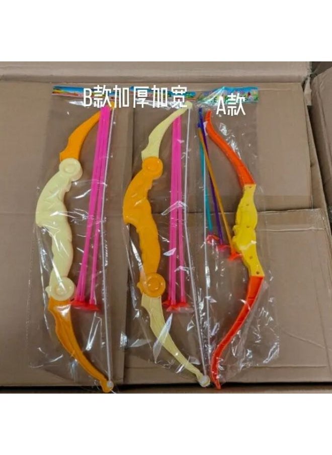 Bow Length 60cm Oversized Simulation Children's Bow And Arrow Toys Supermarket Stalls Push Hot Supply-Color:B Bow Length About 45cm 3 Cut  - Image 1