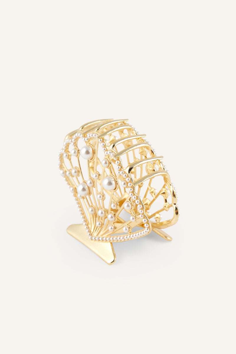DeFacto Gold Woman Woman Seashell Hair Clip Casual - Image 3