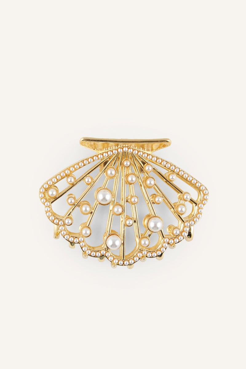 DeFacto Gold Woman Woman Seashell Hair Clip Casual - Image 1