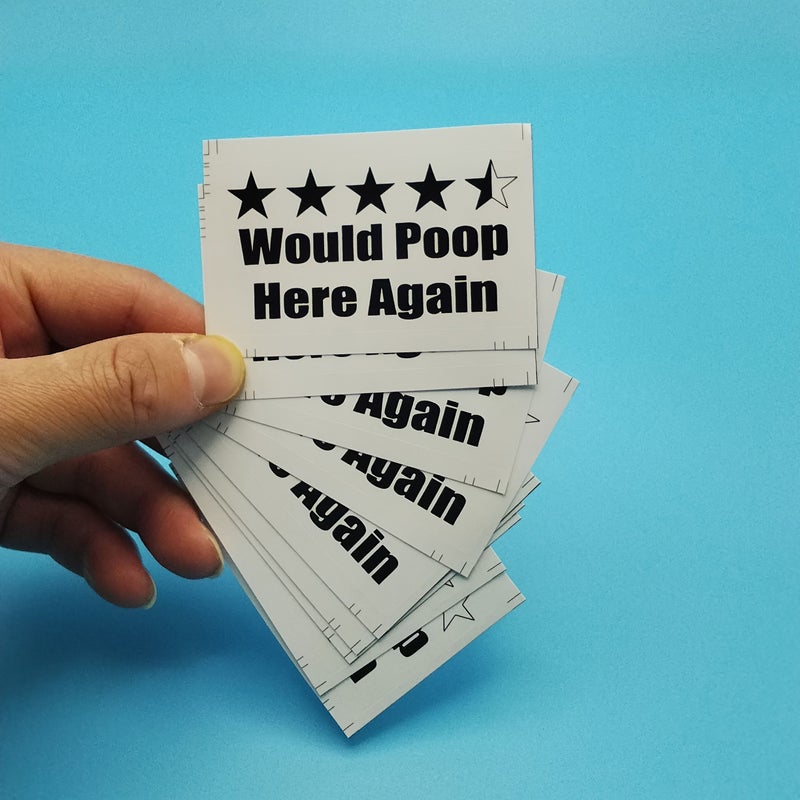 12 Fun Poop Prank Stickers 12 Sheets Whiteboard Labels Laptop Gift Humor - Image 4