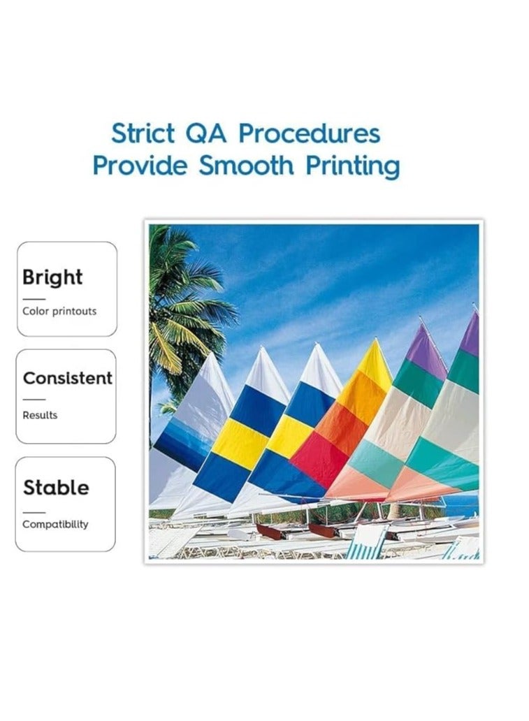 Terabyte 108 Compatible Ink Set For L8050 70 ml Multipack Black, Cyan, Yellow, Magenta, Light cyan, light magenta - Image 2