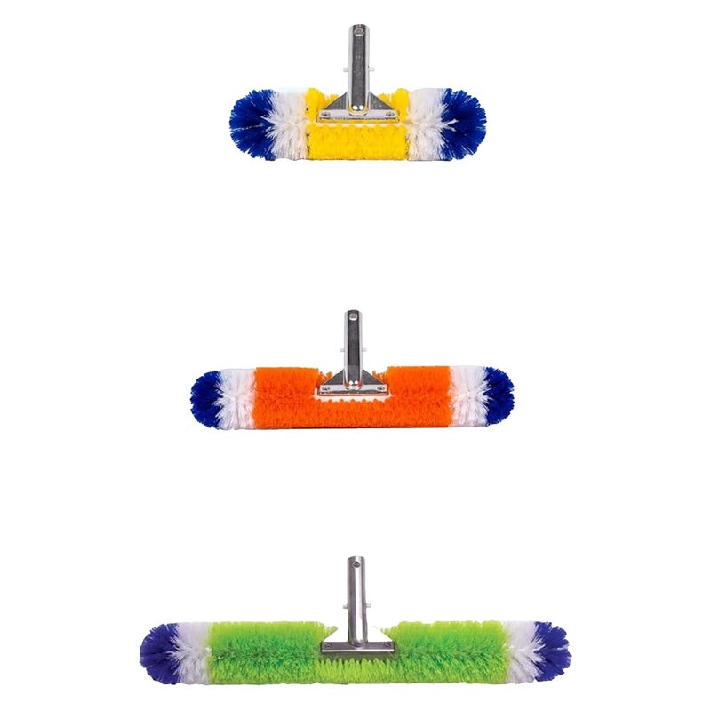 Poolzilla Pool Brush [3 Pack] - 360 Degree Bristles, with 12 Inch, 18 Inch, and 24 Inch for Outdoor and Indoor Swimming Pools, Spas, & Hot Tubs - Image 1