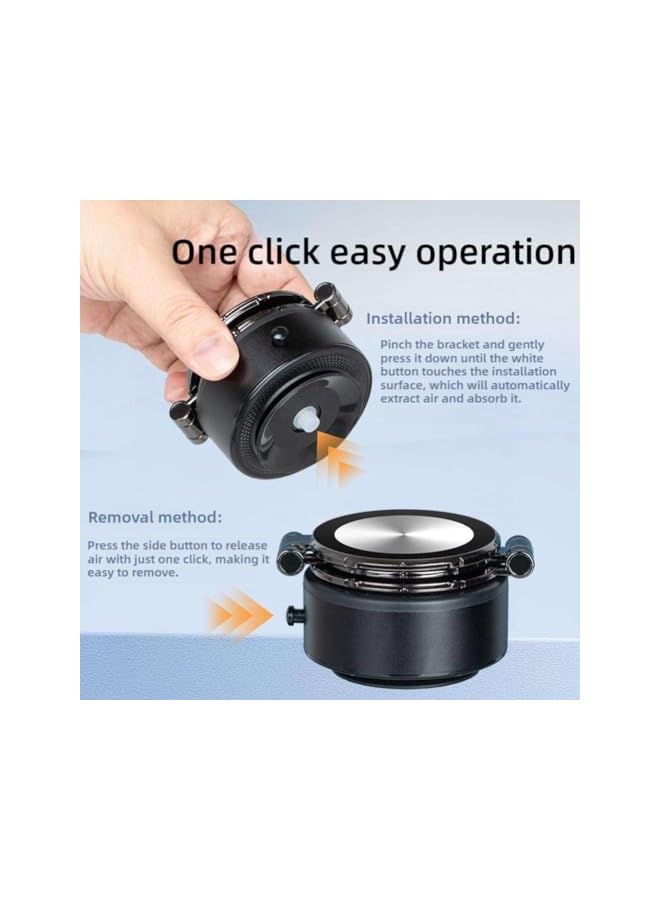 S-TOP Magnetic Charging Car Phone Mount with Electric Vacuum Suction Cup, Foldable Dashboard & Windshield Holder for All Smartphones & Vehicles, Stable Grip - Image 3