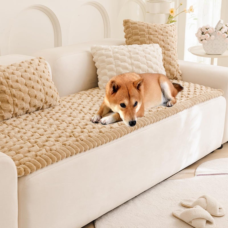 Gumfolk Plush Pet Sofa Covers for Dogs Washable Couch Protector for Cushion, Dog Friendly Furniture Covers Protector - Image 1