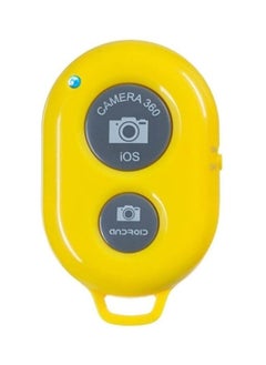 Zaboon Universal Bluetooth Mobile Phone Camera Remote Control Shutter For Selfie Stick Yellow  - Image 1