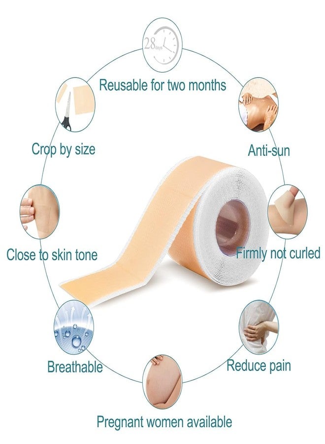 QUEBERS Silicone Scar Sheets | Medical-Grade Scar Removal Tape for Surgical Scars, C-Section, Tummy Tuck, Acne & Keloids | Reusable Silicone Scar Strips Safe & Effective Scar Treatment - Image 3