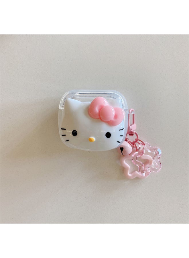 نيوترل حالة AirPods Pro 2 لطيفة على شكل قطط كي تي - غطاء كرتوني للجيل الثاني والثالث من سماعات أبل اللاسلكية - تصميم أنثوي - Image 1