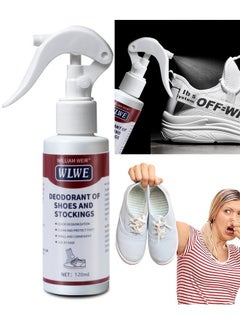WILLIAM WEIR 120ML Foot Care Shoe Odor Eliminator Deodorizer Spray And Removes Bad Smells Of Boots Heels Tennis Shoe Cleats Sneakers Ballet Shoe Sports Shoes And More  - Image 1